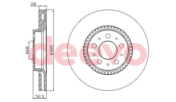DEEVO féktárcsa - BD12460 - TothCarparts