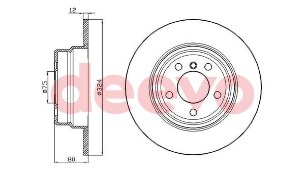 DEEVO féktárcsa - BD12660 - TothCarparts