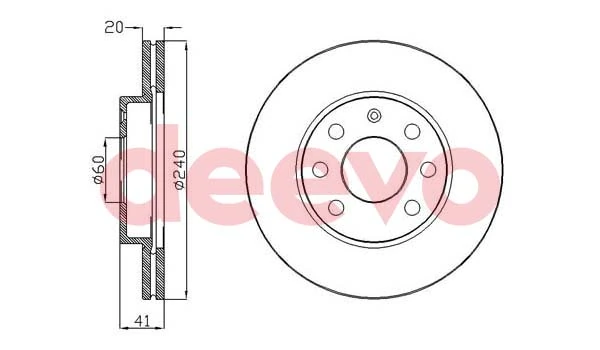 DEEVO féktárcsa - BD12960 - TothCarparts