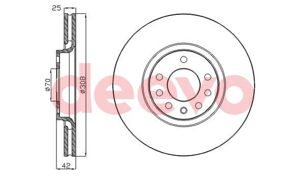 DEEVO féktárcsa - BD13360 - TothCarparts