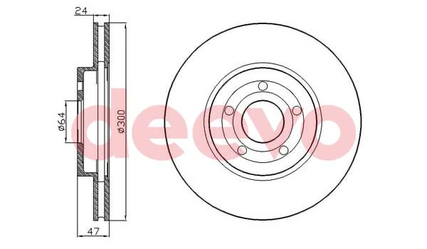 DEEVO féktárcsa - BD13440 - TothCarparts