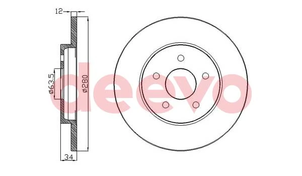 DEEVO féktárcsa - BD13460 - TothCarparts