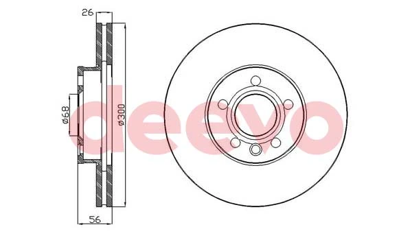 DEEVO féktárcsa - BD13940 - TothCarparts