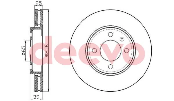 DEEVO féktárcsa - BD14160 - TothCarparts