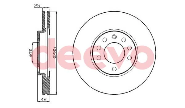 DEEVO féktárcsa - BD14200 - TothCarparts