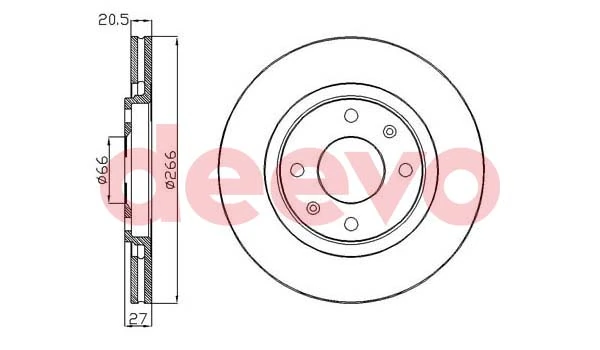 DEEVO féktárcsa - BD15000 - TothCarparts