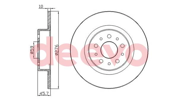 DEEVO féktárcsa - BD15120 - TothCarparts