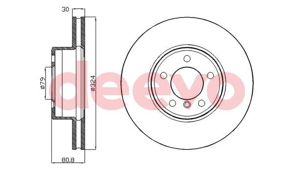 DEEVO féktárcsa - BD15140 - TothCarparts