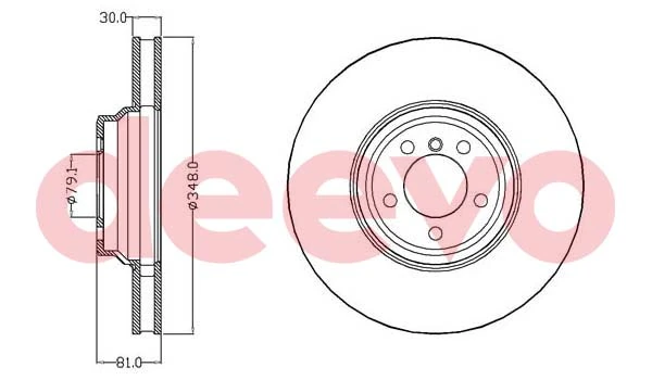 DEEVO féktárcsa - BD15180 - TothCarparts
