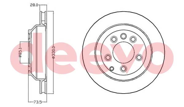 DEEVO féktárcsa - BD15460 - TothCarparts