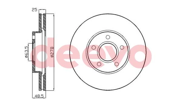 DEEVO féktárcsa - BD15920 - TothCarparts