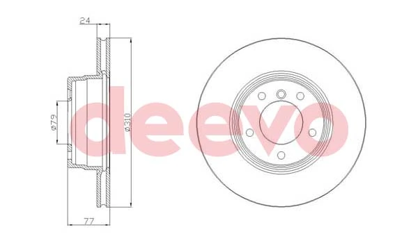 DEEVO féktárcsa - BD16020 - TothCarparts