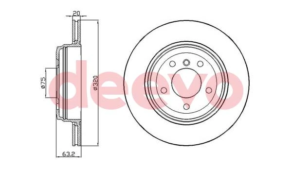 DEEVO féktárcsa - BD16060 - TothCarparts