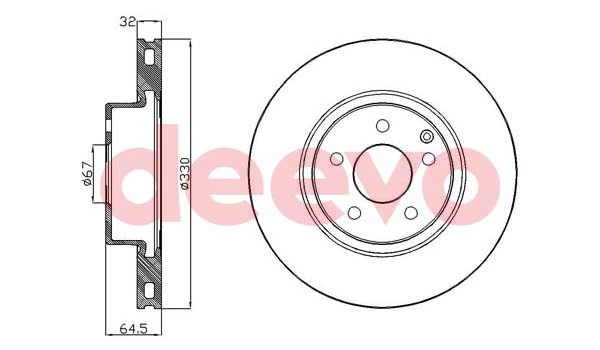 DEEVO féktárcsa - BD16200 - TothCarparts