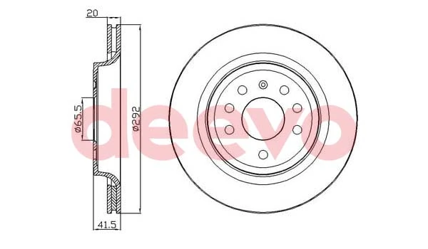 DEEVO féktárcsa - BD16440 - TothCarparts