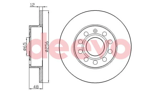 DEEVO féktárcsa - BD16520 - TothCarparts
