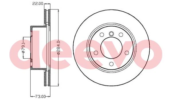 DEEVO féktárcsa - BD16820 - TothCarparts