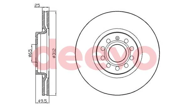 DEEVO féktárcsa - BD17720 - TothCarparts