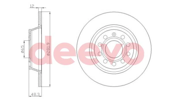 DEEVO féktárcsa - BD17740 - TothCarparts