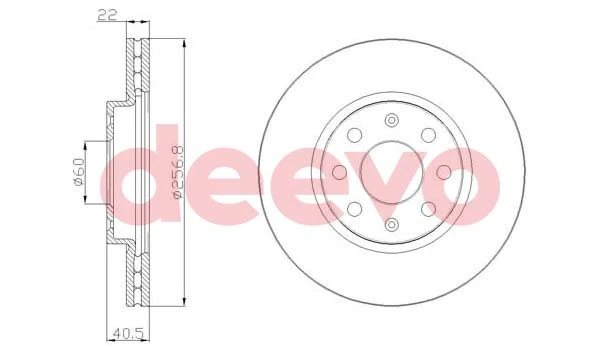 DEEVO féktárcsa - BD17960 - TothCarparts