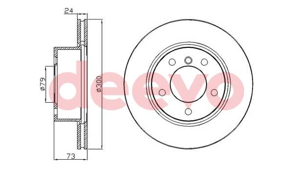 DEEVO féktárcsa - BD18220 - TothCarparts