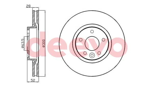 DEEVO féktárcsa - BD19120 - TothCarparts