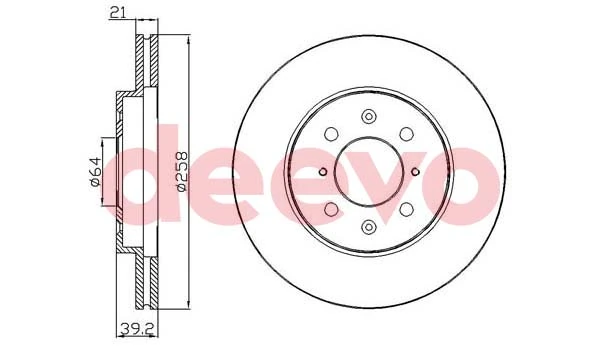 DEEVO féktárcsa - BD19420 - TothCarparts