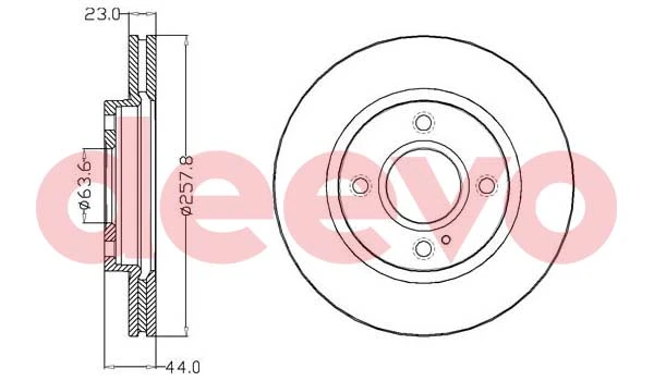 DEEVO féktárcsa - BD20320 - TothCarparts