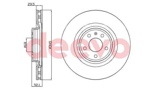 DEEVO féktárcsa - BD20560 - TothCarparts