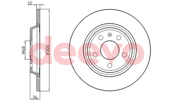 DEEVO féktárcsa - BD20580 - TothCarparts