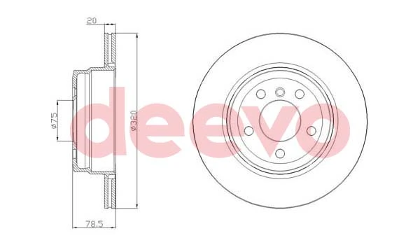 DEEVO féktárcsa - BD20760 - TothCarparts