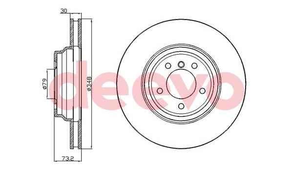 DEEVO féktárcsa - BD20820 - TothCarparts