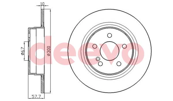 DEEVO féktárcsa - BD21180 - TothCarparts