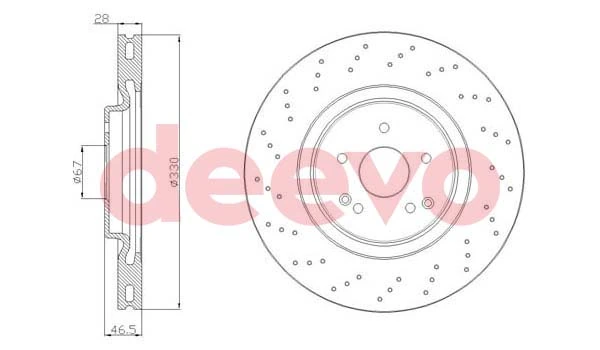 DEEVO féktárcsa - BD22520 - TothCarparts
