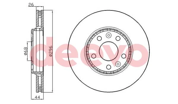 DEEVO féktárcsa - BD22620 - TothCarparts