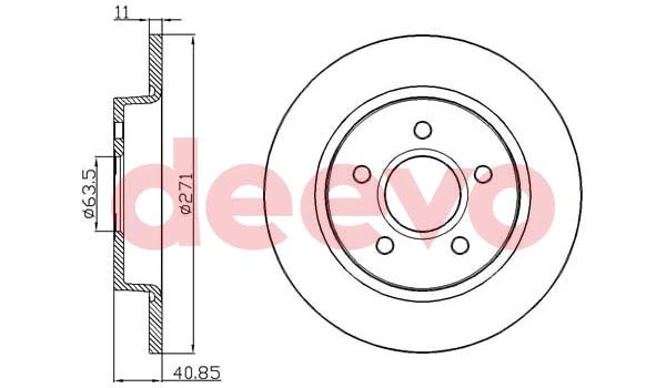 DEEVO féktárcsa - BD23400 - TothCarparts