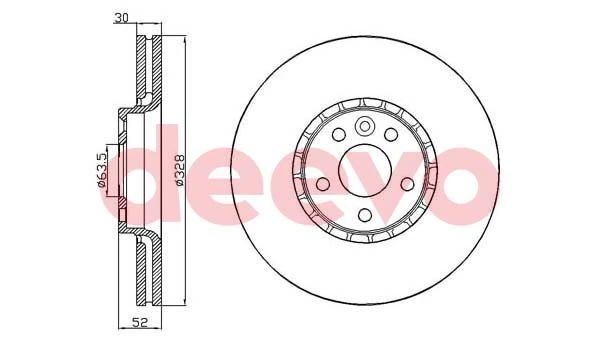 DEEVO féktárcsa - BD24300 - TothCarparts