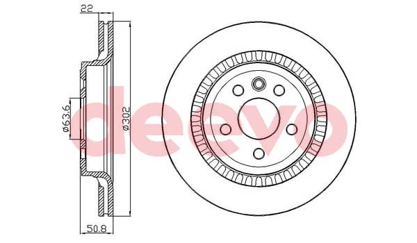 DEEVO féktárcsa - BD24320 - TothCarparts