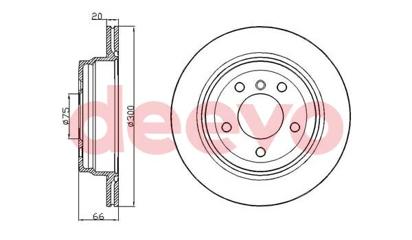 DEEVO féktárcsa - BD24340 - TothCarparts