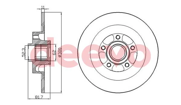 DEEVO féktárcsa - BD24540 - TothCarparts