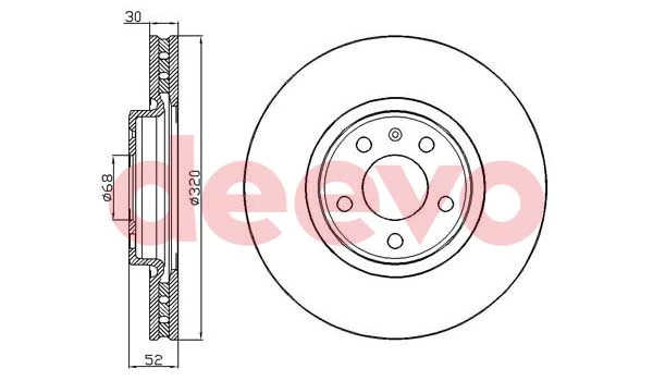 DEEVO féktárcsa - BD24840 - TothCarparts