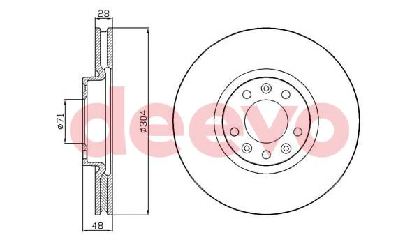 DEEVO féktárcsa - BD24940 - TothCarparts