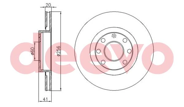 DEEVO féktárcsa - BD26040 - TothCarparts