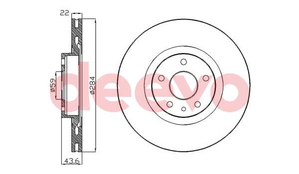DEEVO féktárcsa - BD27200 - TothCarparts