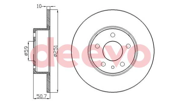 DEEVO féktárcsa - BD27220 - TothCarparts