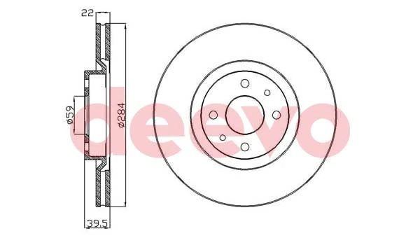 DEEVO féktárcsa - BD27340 - TothCarparts