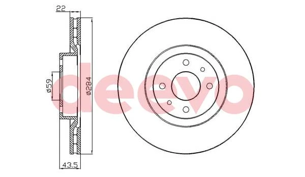 DEEVO féktárcsa - BD27360 - TothCarparts