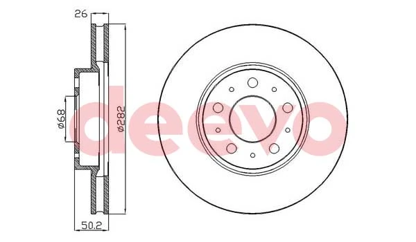 DEEVO féktárcsa - BD29940 - TothCarparts
