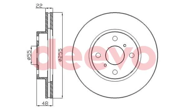 DEEVO féktárcsa - BD30220 - TothCarparts