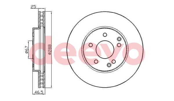 DEEVO féktárcsa - BD31920 - TothCarparts